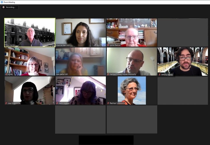 Screenshot of Zoom meeting with project participants